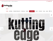 Tablet Screenshot of kuttingedge.biz